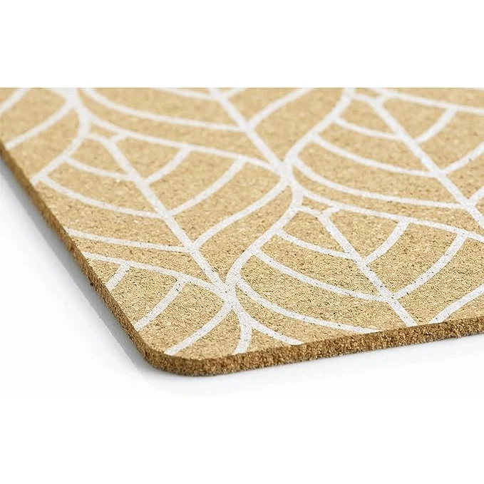 Placemat kurk - graphic leave - 40 cm x 30 cm - Zeller