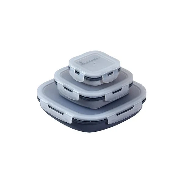 Opvouwbare lunchtrommelset - 3 stuks - Isabella
