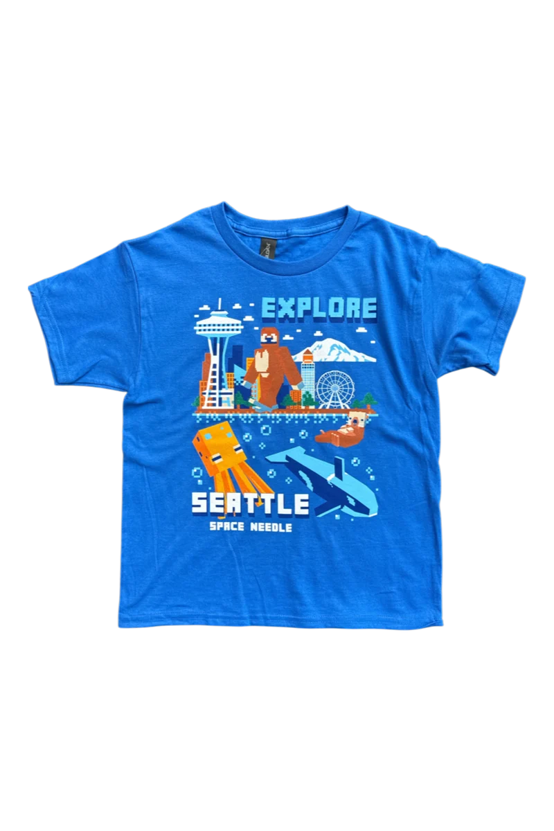 Youth Explore Digi Block Tee