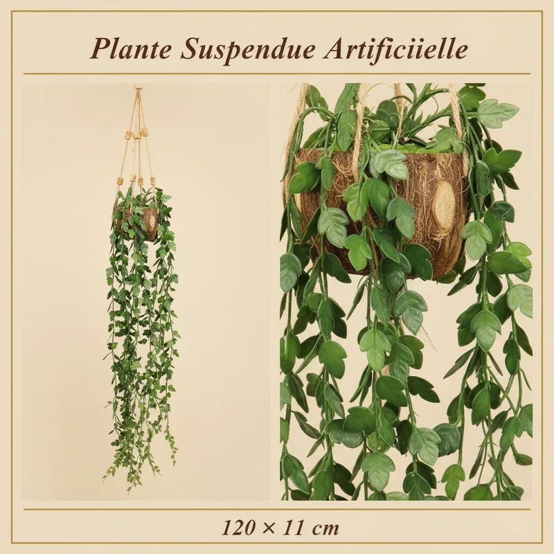 غصن دائري اصطناعي – 120×11 سم – ديكور طبيعي معلق