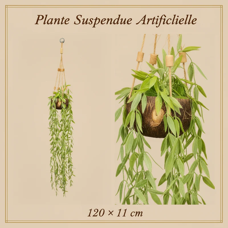 غصن دائري اصطناعي – 120×11 سم – ديكور طبيعي معلق