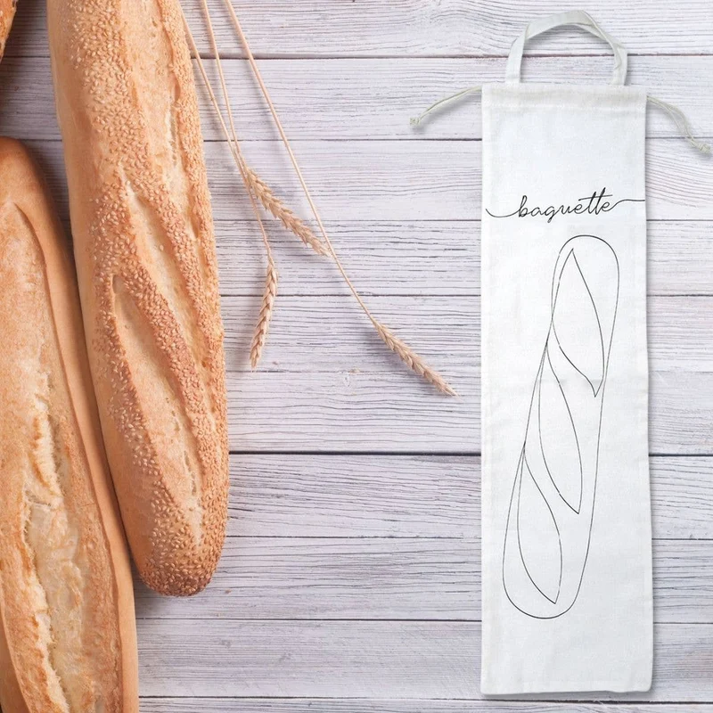 Opbergzak voor stokbrood van katoen
