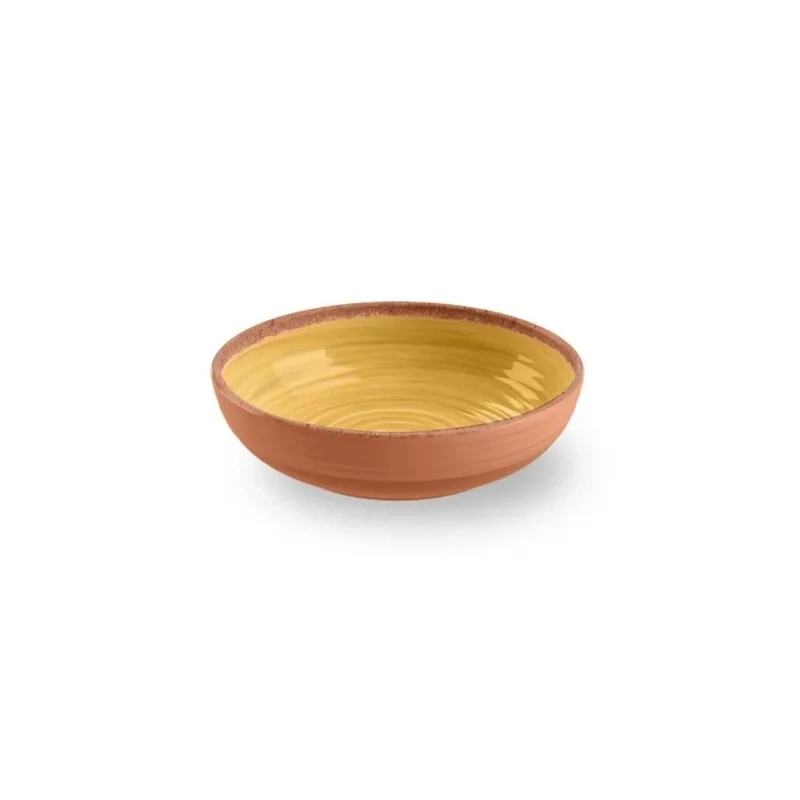 Rustic Swirl Bowl Melamine Groen - Blauw - Wit