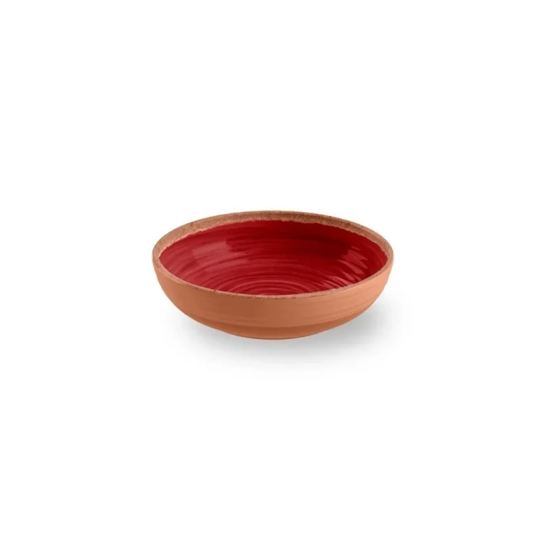 Rustic Swirl Bowl Melamine Groen - Blauw - Wit