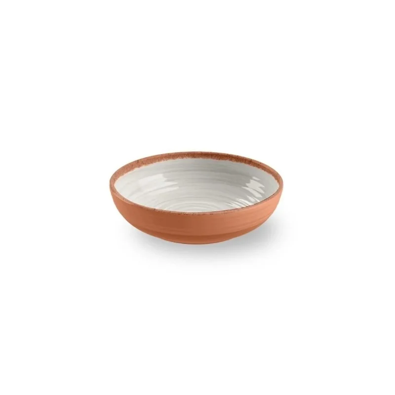 Rustic Swirl Bowl Melamine Groen - Blauw - Wit
