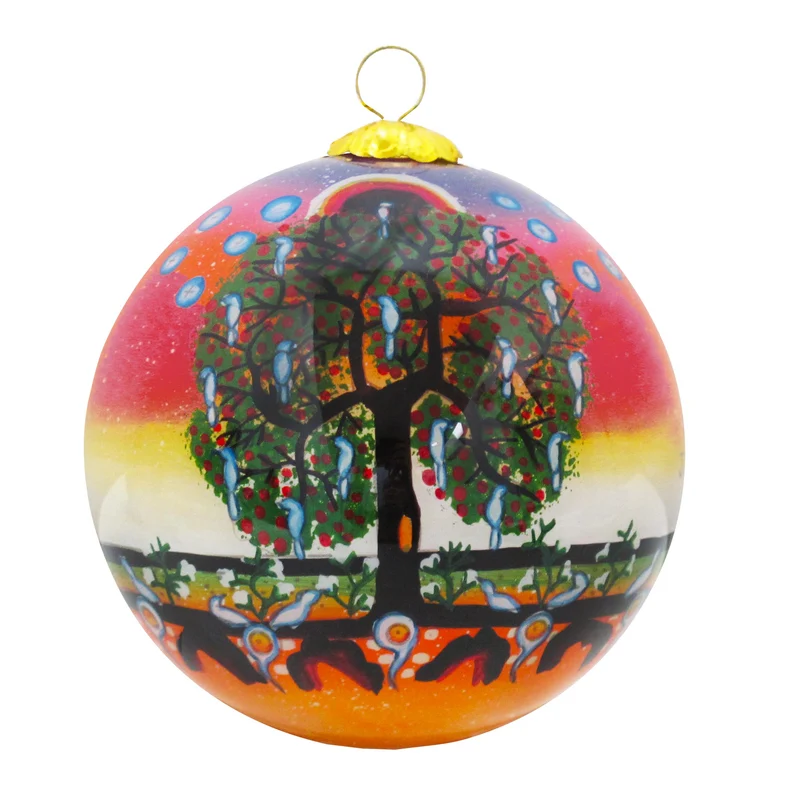 "Tree of Life" glass ornament design by Native Artist Jack Jacko