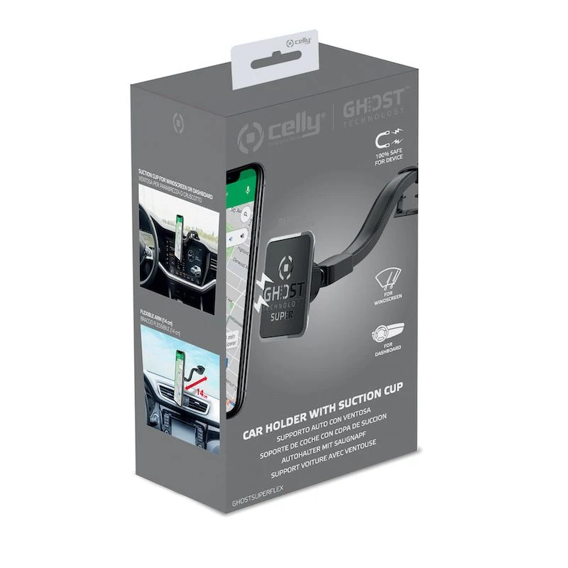 Celly GhostSuperFlex magnetische telefoonhouder