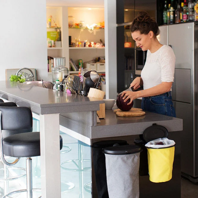 Flextrash duurzame afvalbak van gerecycled PET voor camper en caravan