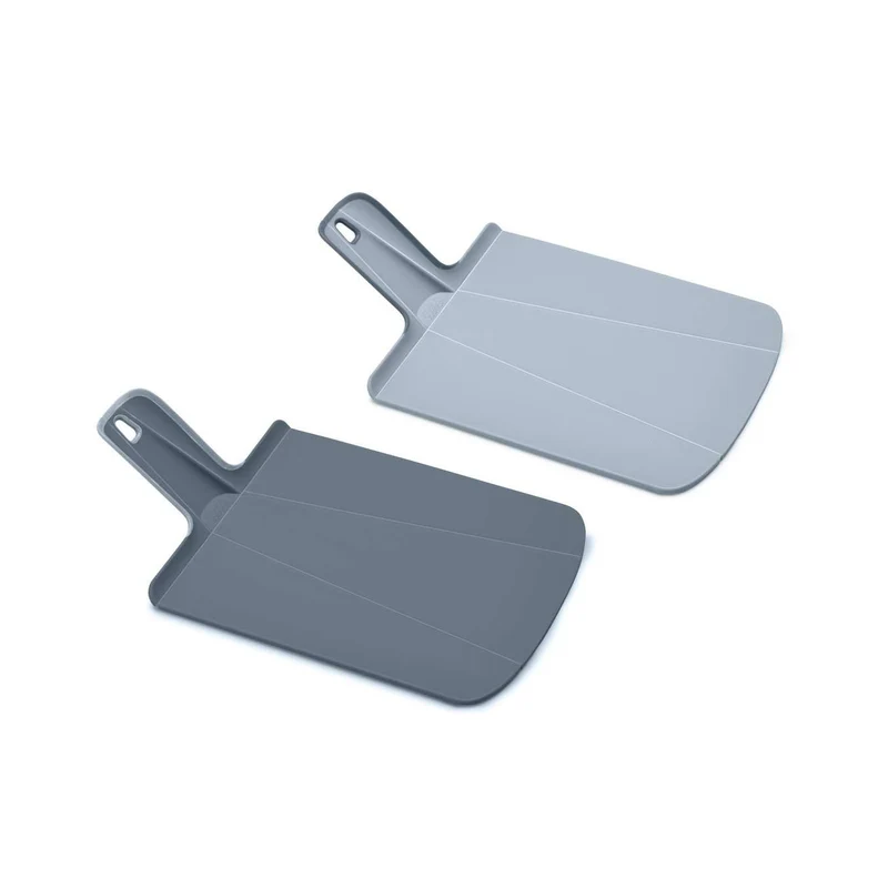 Snijplank Chop2Pot opvouwbaar klein - Set van 2 stuks grijs van Joseph Joseph
