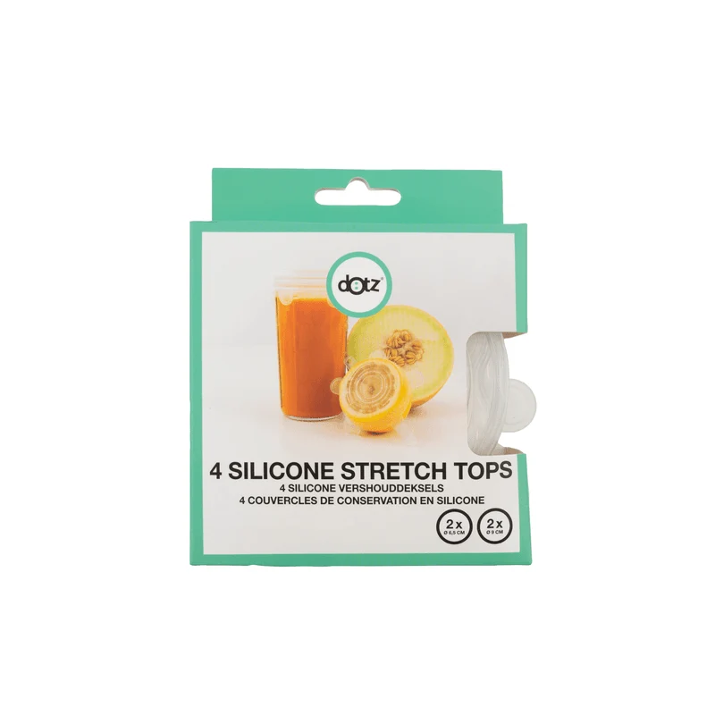 Sets van silicone vershouddeksels transparant