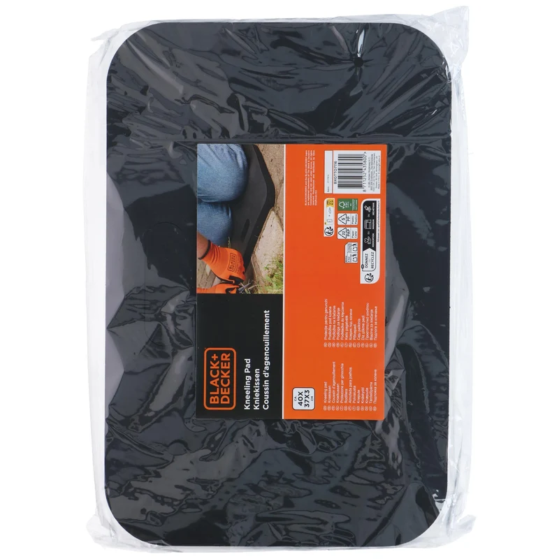 BLACK + DECKER Knielkussen 40x27cm Zwart - ideaal voor klusjes op de grond