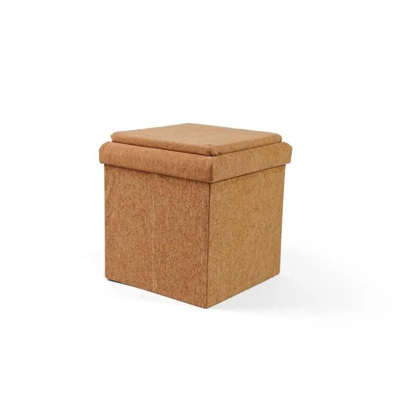 Poef, opbergbox en bijzettafel in 1 - Vierkante of ronde vorm Ottoman - Human Comfort