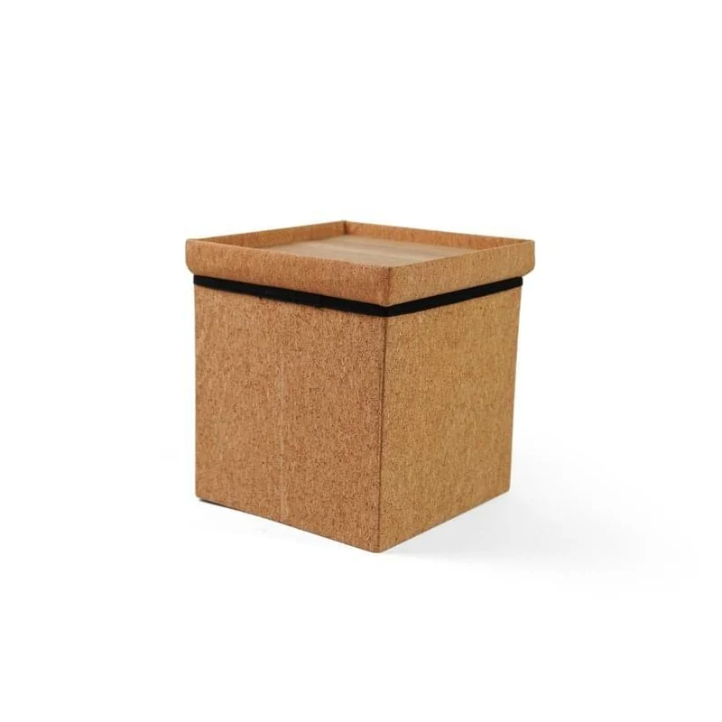 Poef, opbergbox en bijzettafel in 1 - Vierkante of ronde vorm Ottoman - Human Comfort