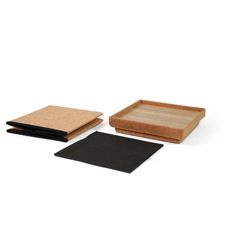 Poef, opbergbox en bijzettafel in 1 - Vierkante of ronde vorm Ottoman - Human Comfort
