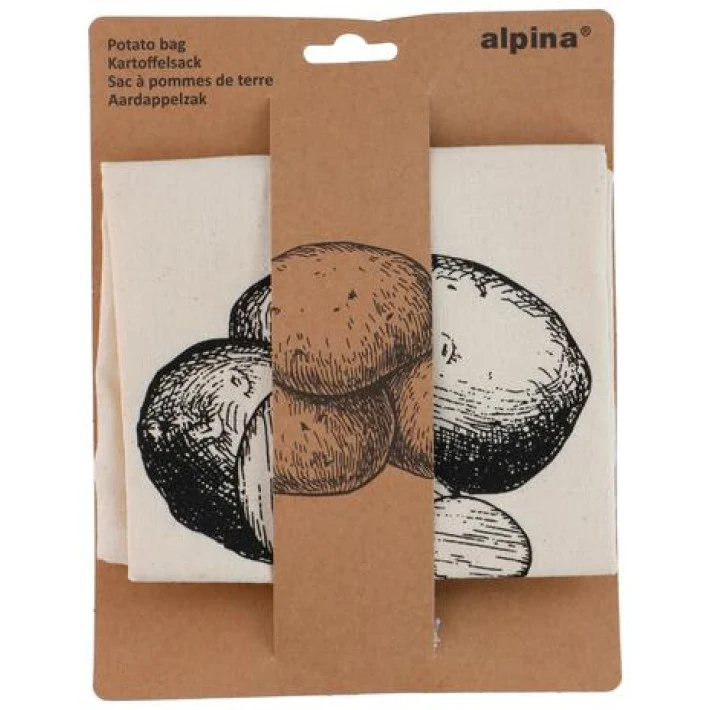 Alpina stoffen bewaarzak met touw voor onderweg