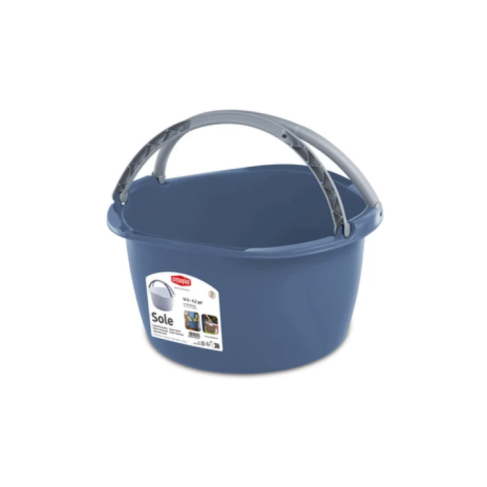 Stefanplast Sole ronde afwasteil 16L met dubbele draaghendels