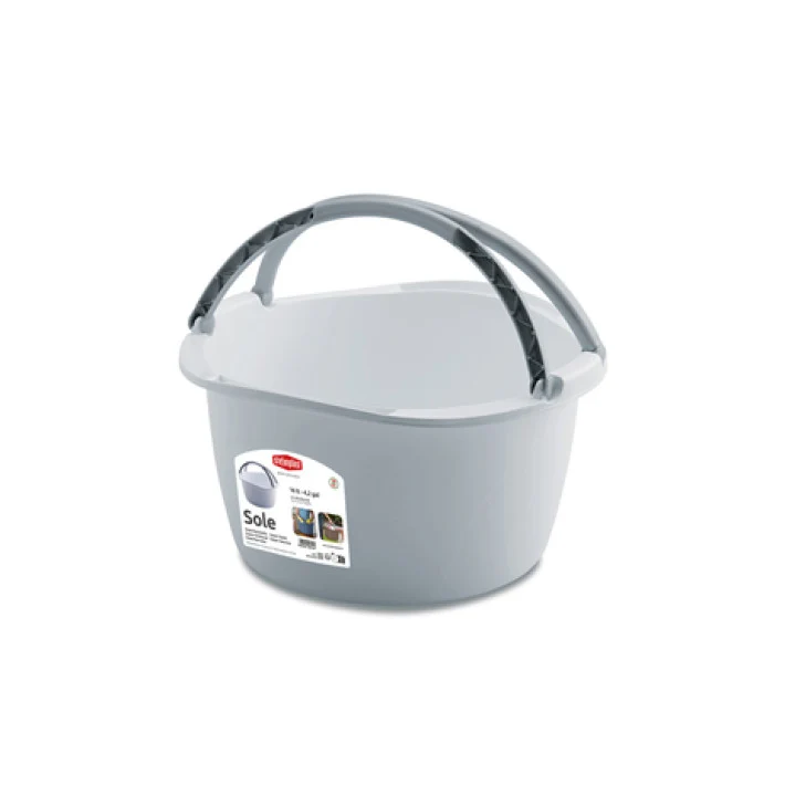 Stefanplast Sole ronde afwasteil 16L met dubbele draaghendels