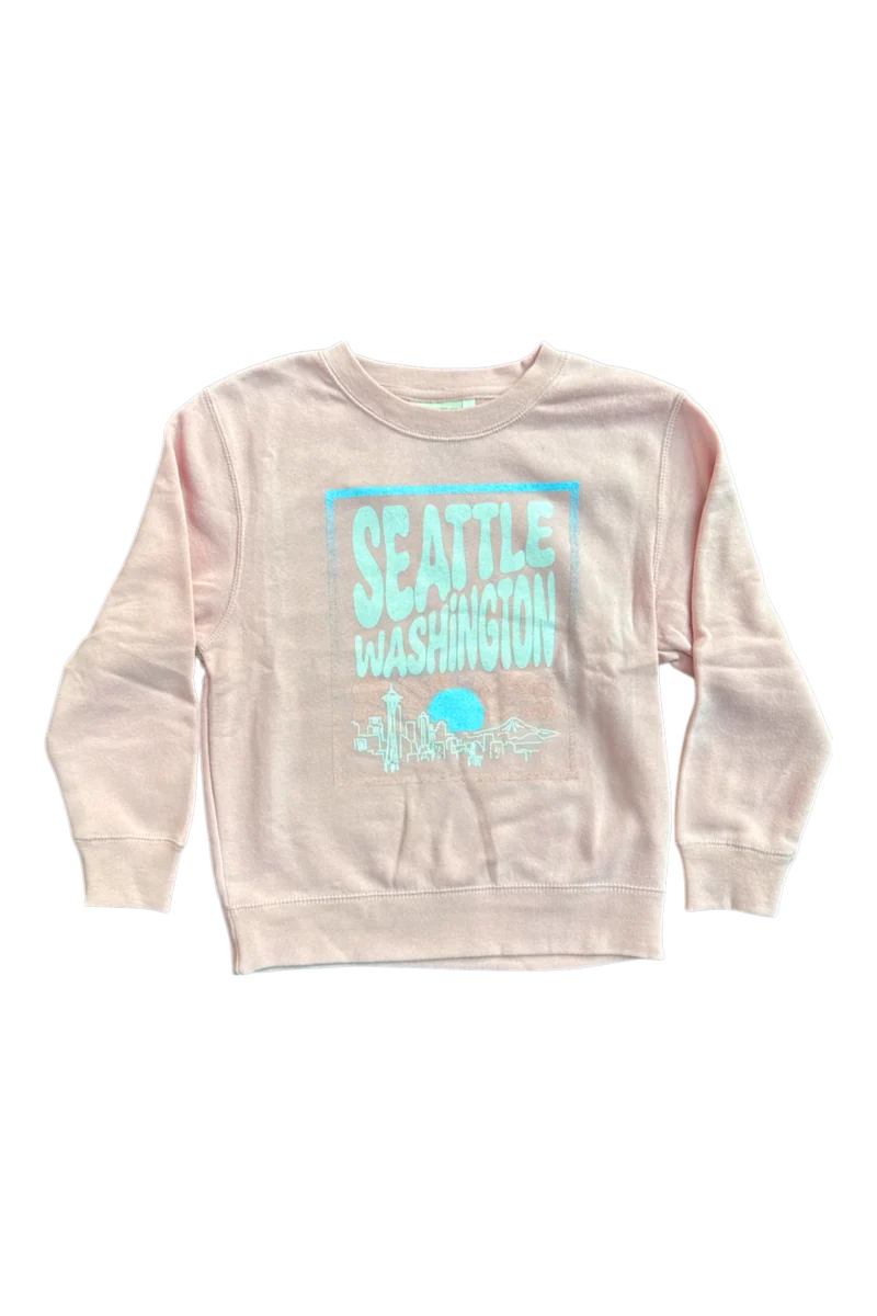 Youth Seattle Washington Crew Neck Sweatshirt