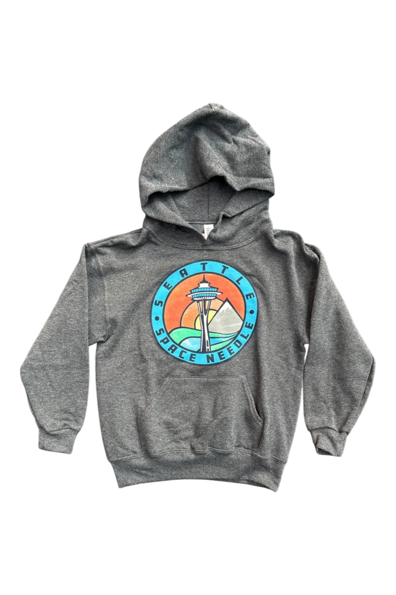 Youth Space Needle Sunset Hoodie