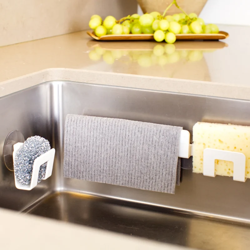 Vaatdoek en sponshouder 2-in-1 met zuignap Do-Dish- Bosign