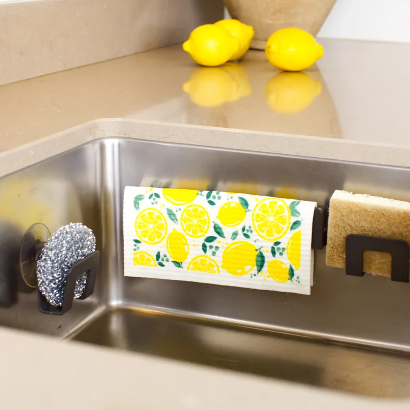Vaatdoek en sponshouder 2-in-1 met zuignap Do-Dish- Bosign