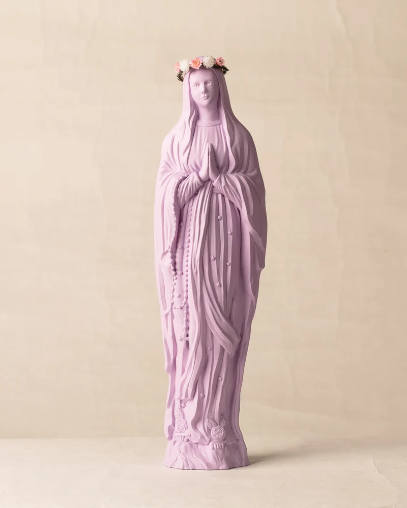 Vierge Sapristi V2 couronnée de fleurs