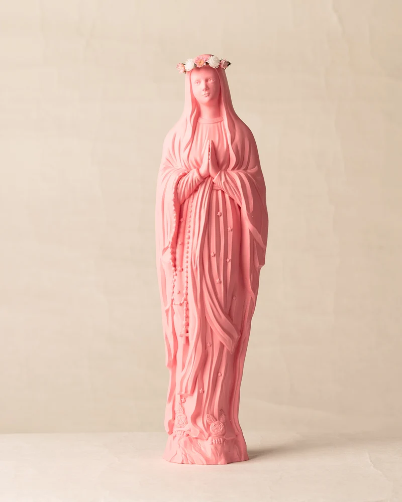 Vierge Sapristi V2 couronnée de fleurs