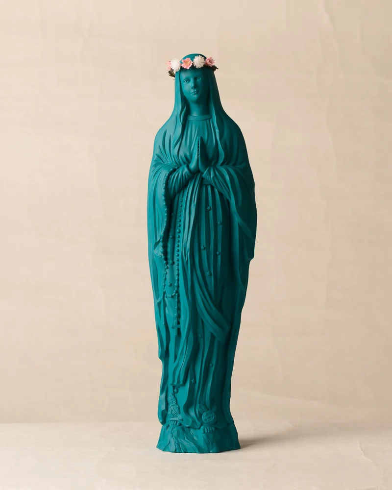 Vierge Sapristi V2 couronnée de fleurs