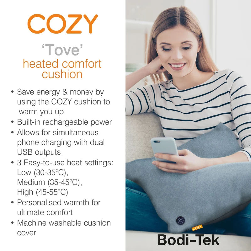 Verwarmingskussen Cozy met ingebouwde powerbank - Bodi-Tek