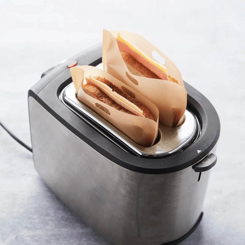 Set van 2 herbruikbare grill-en toast zakjes uit glasvezel - Point-Virgule
