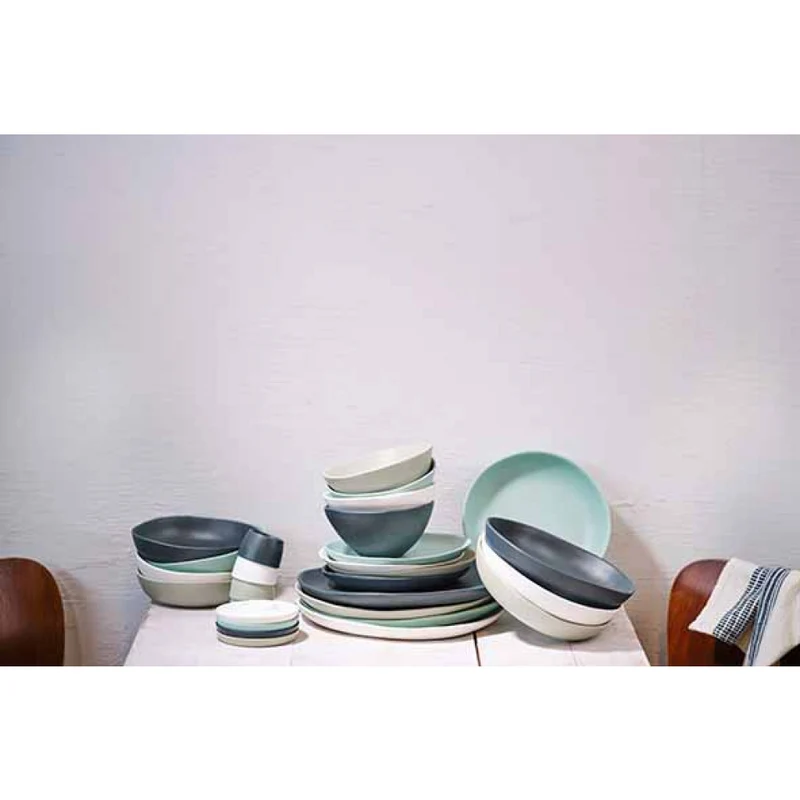 Stijlvol en duurzaam servies met minimalistische aardewerk look in melamine Kupo - Cosy&Trendy