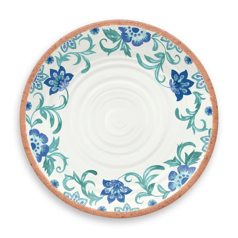 Duurzaam stijlvol servies met zuiderse print uit melamine Rio Turquoise Floral