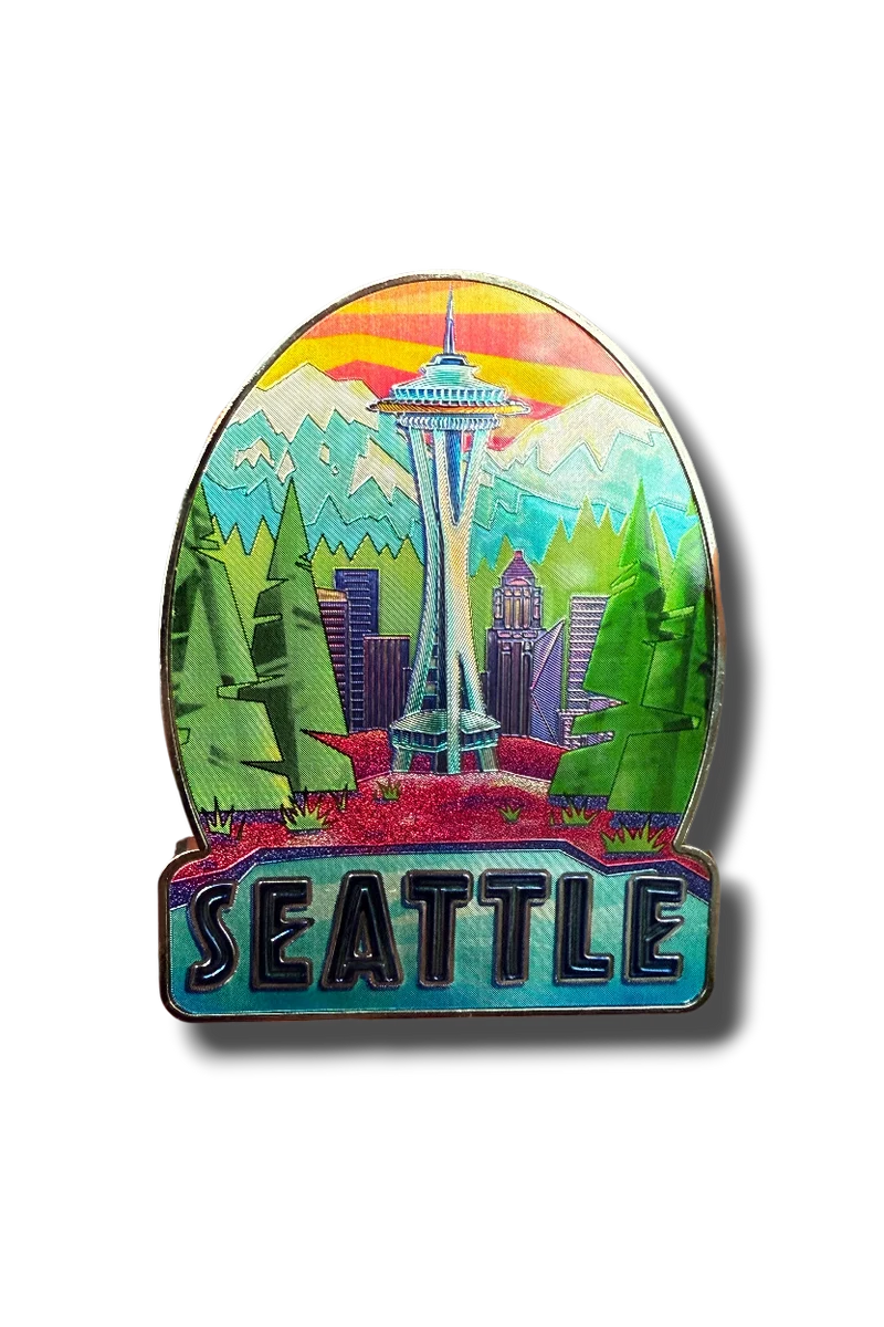 Space Needle Forest Magnet