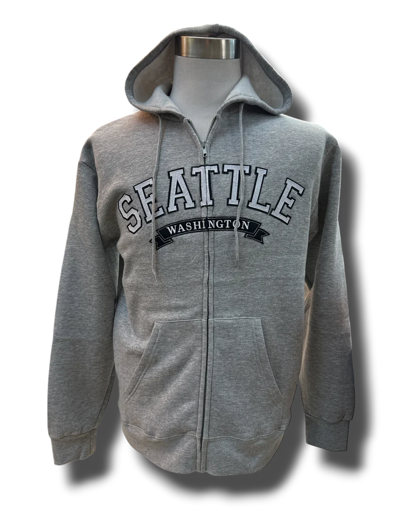 Classic Zippered Seattle Hoodie