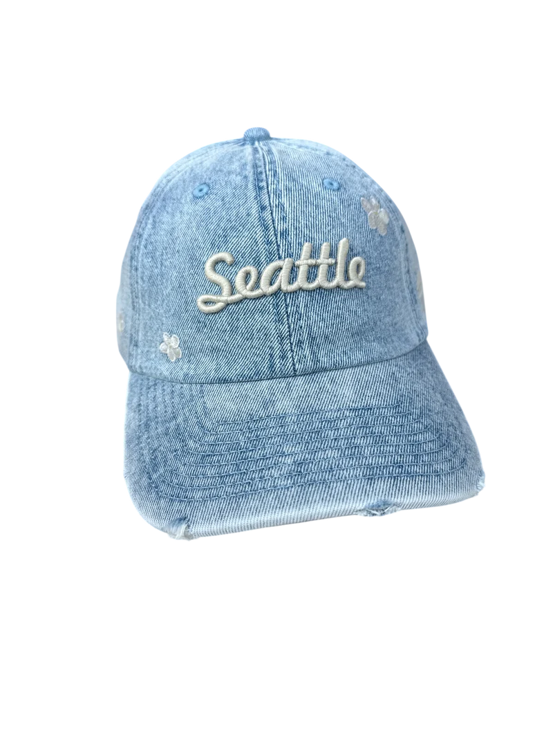 Seattle Floral Denim Hat