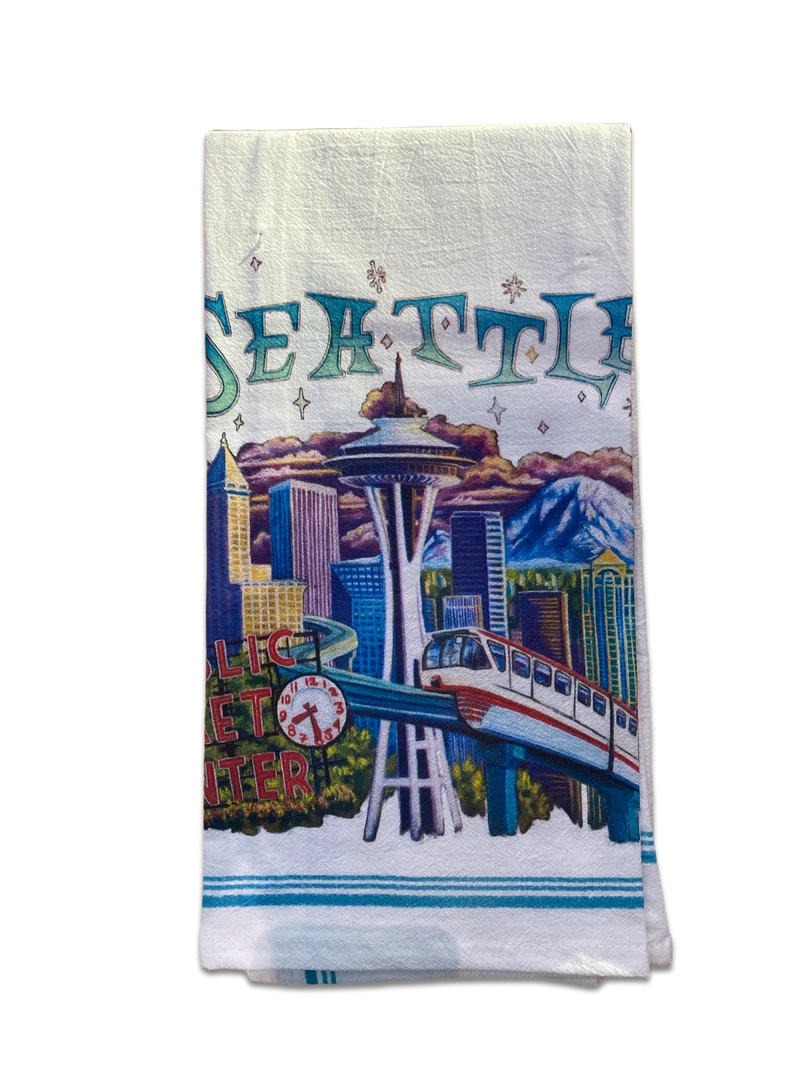 Chalk Art Tea Towel