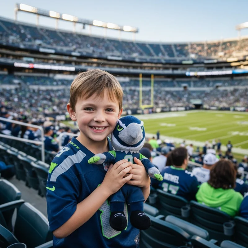 Seahawks Blitz Mascot Plush