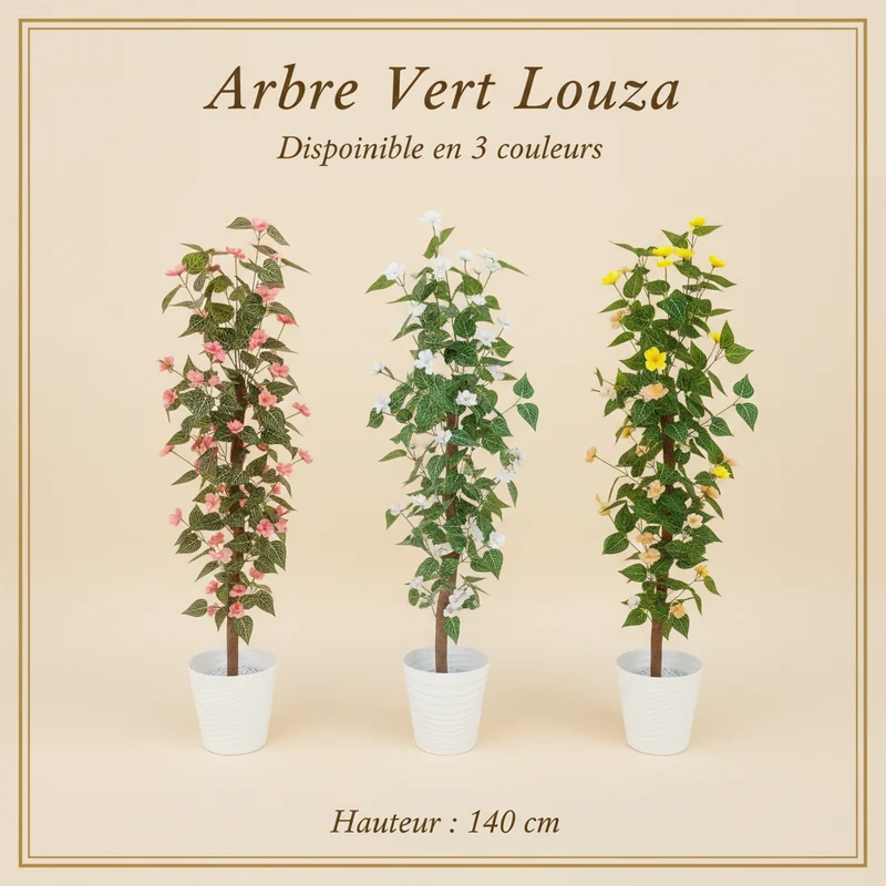 شجرة Louza اصطناعية – 140 سم – ألوان متعددة