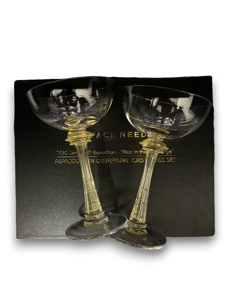 World's Fair Space Needle Christening Glasses