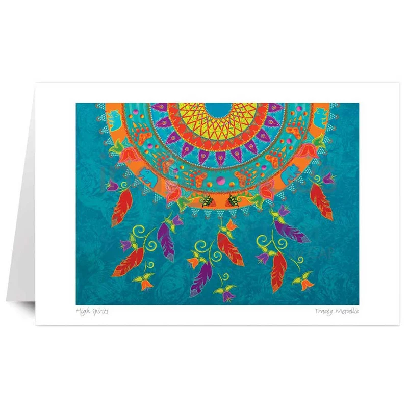 High Spirits Wall Art by Indigenous artist, Tracey Metallic