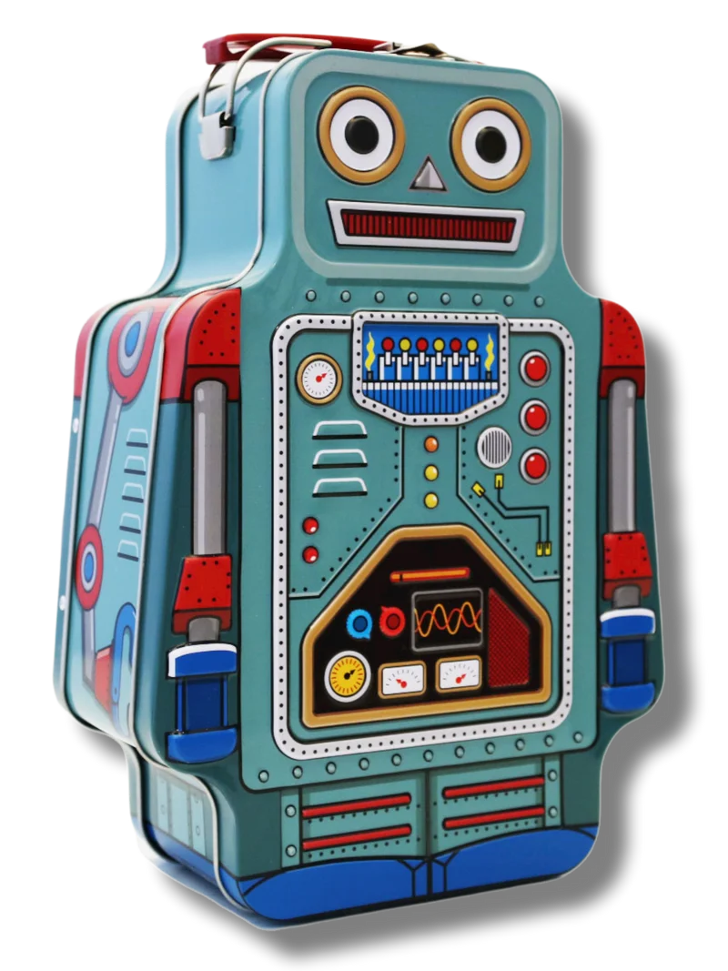 Retro Tin Robot Lunchbox