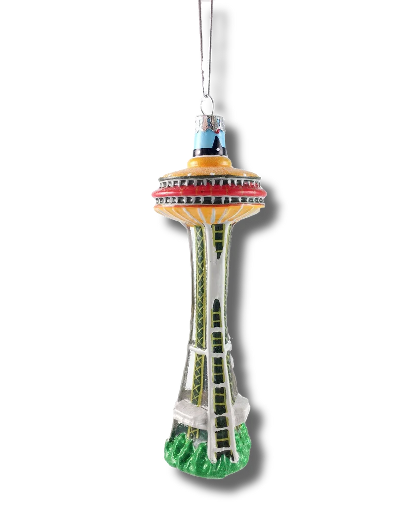 Space Needle Blown Glass Ornament