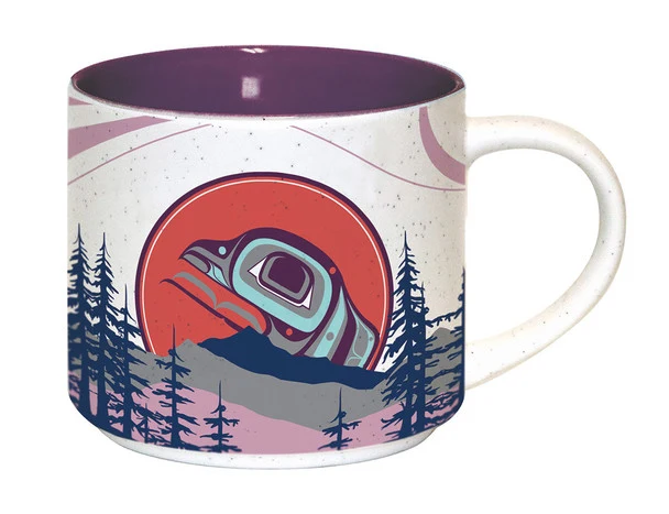 The Light Keeper 16oz Mug, design by Adam Lewis, Kwakwaka'wakw, Liǧʷiłdax̌ʷ, We Wai Kai