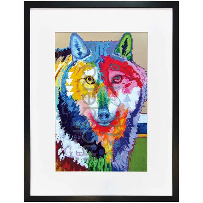 Big Wolf Wall Art by Indigenous artist, John Balloue