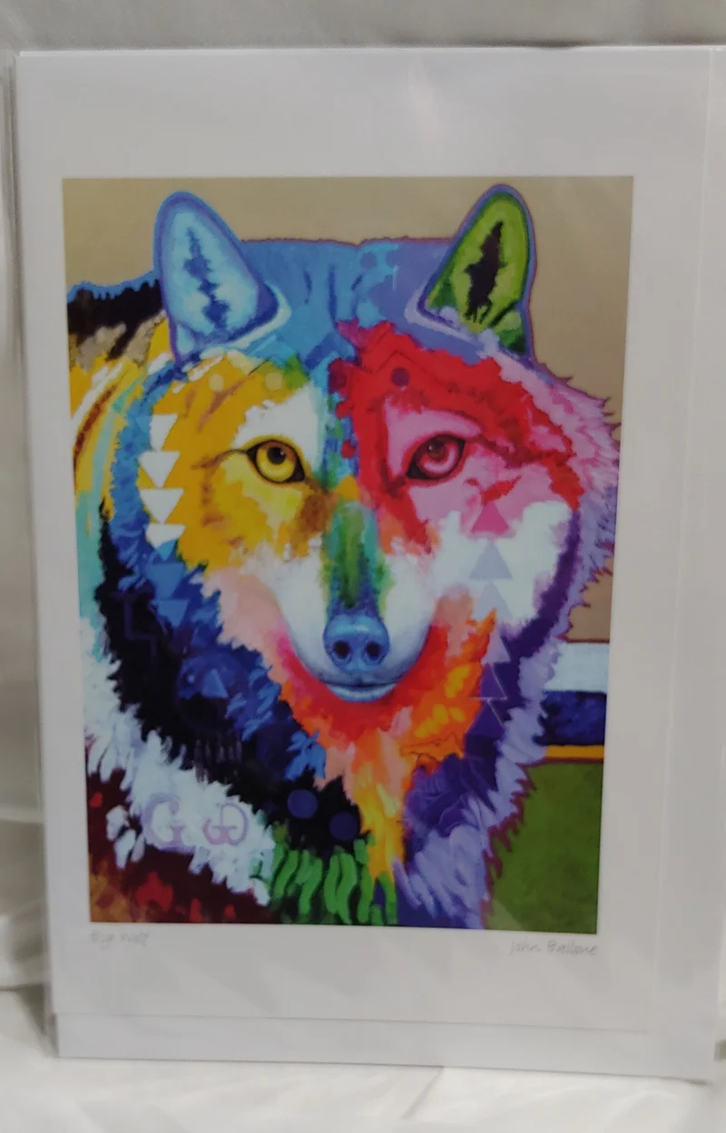 Big Wolf Wall Art by Indigenous artist, John Balloue