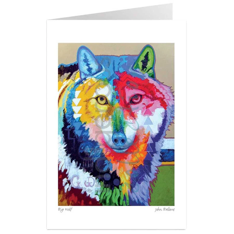 Big Wolf Wall Art by Indigenous artist, John Balloue
