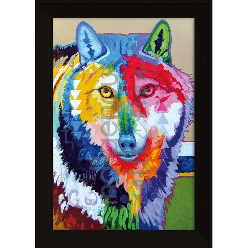 Big Wolf Wall Art by Indigenous artist, John Balloue