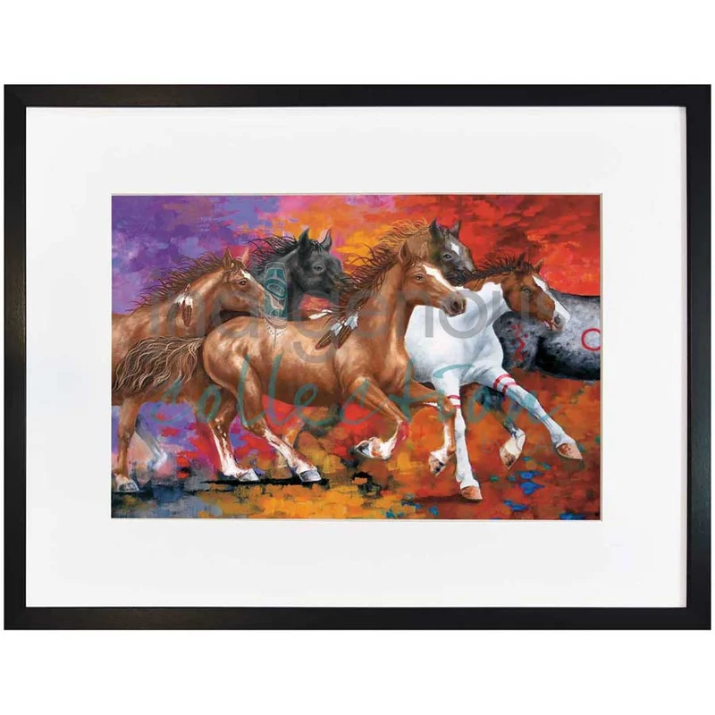 Runnning Free Indigenous Wall Art by John Balloue
