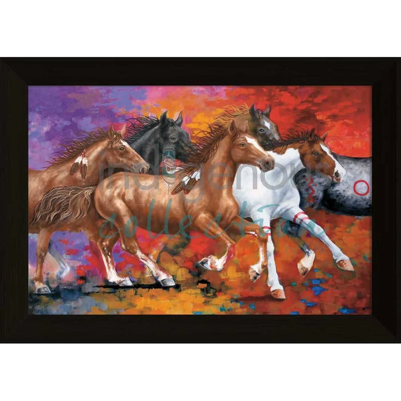 Runnning Free Indigenous Wall Art by John Balloue