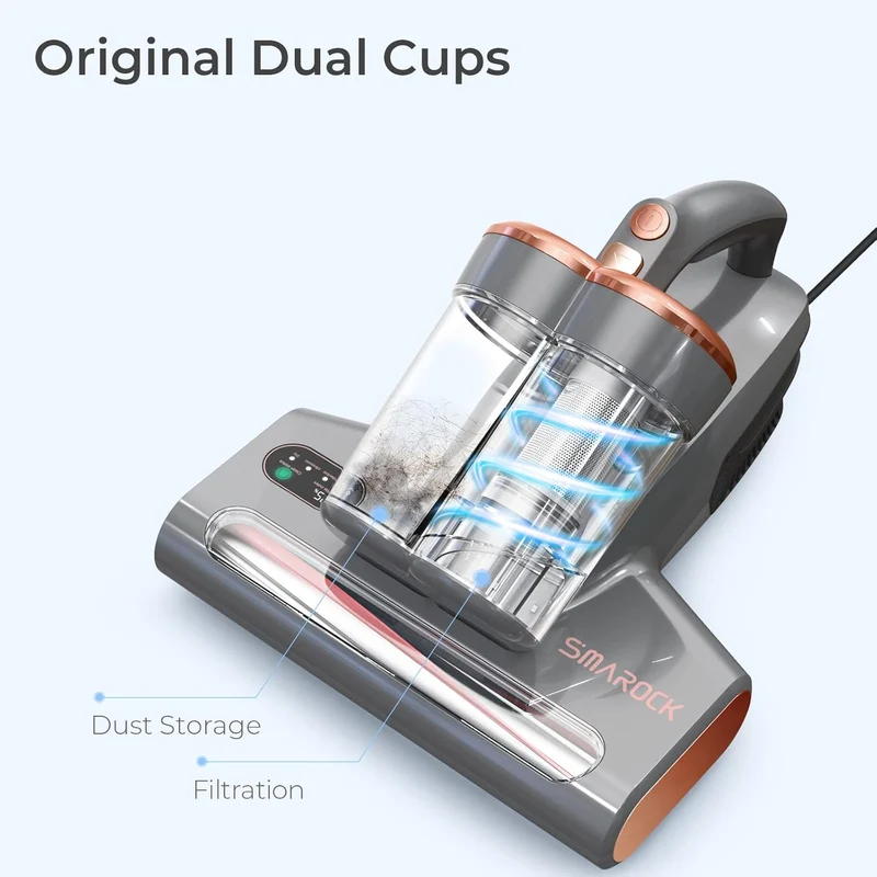 مكنسة عث ذكية Smarock S10 — UV + موجات فوق صوتية — تعقيم وتعطيل فوري